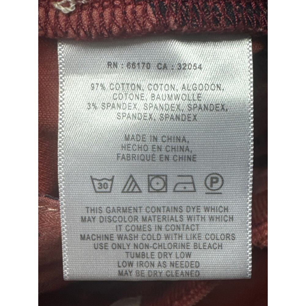 Pilcro & The Letterpress Women's Stet Orange Flare Corduroy Pants - 25 (27x25.5) - Picture 6 of 6